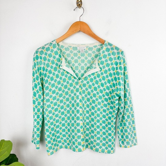 Garnet Hill 100% Merino Wool 3/4 Sleeve Sweater Sz M - Picture 1 of 6